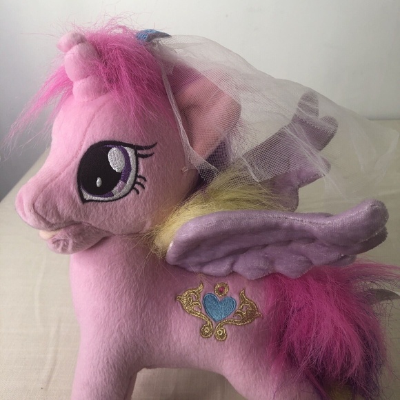 My Little Pony Princess Cadance Storyteller Plush 12” Tall Hasbro 2012 With Veil - Picture 2 of 10